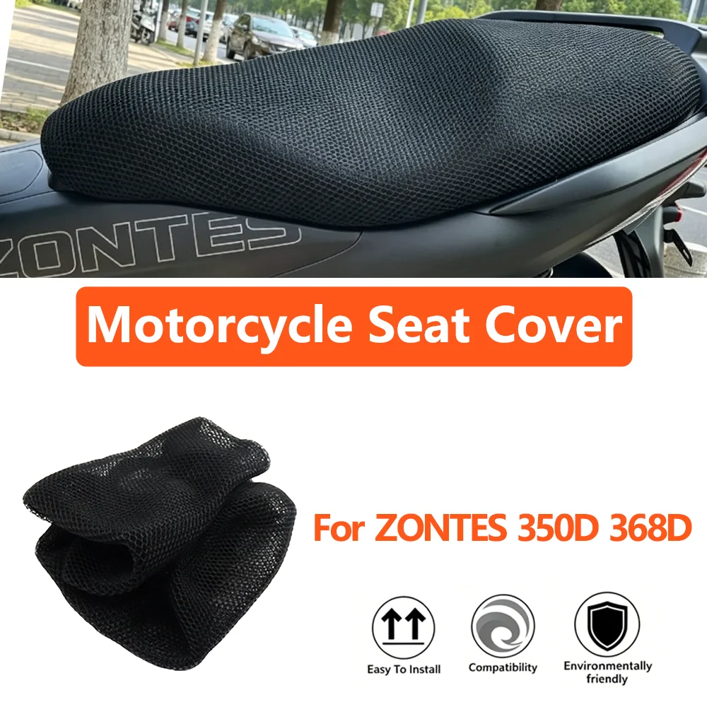 

Motorcycle Seat Cover Protection Pad Case For ZONTES 350D 368D ZT350-D ZT368-D Breathable Nylon Fabric Seat Cover