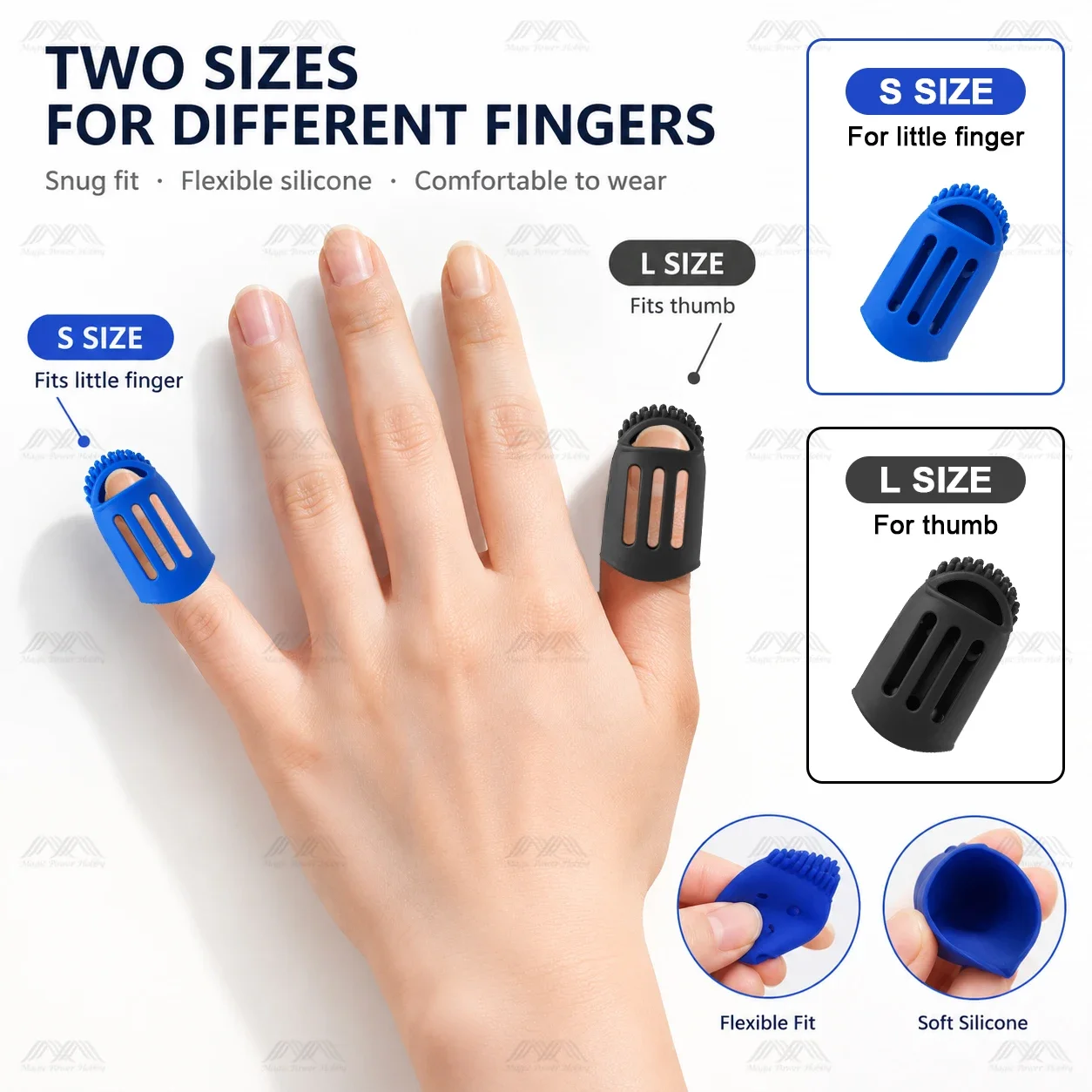 The Finger Broom Silicone Finger Cover Model Building Dust Cleaner Anti-cut Finger Protector Washable Hobby Debris Cleaning Tool