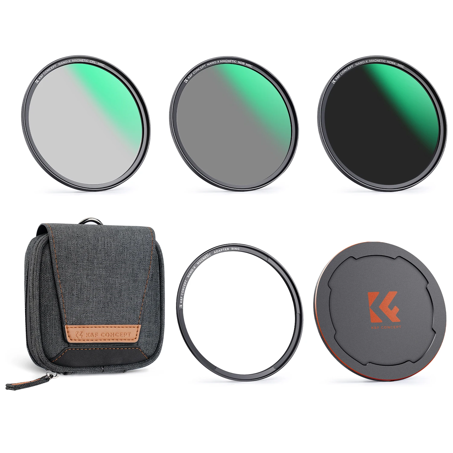K&F 마그네틱 5피스 세트 키트 Nano-X 시리즈 마그네틱 칼라+CPL+ND8+ND64+렌즈 캡 Mag 67mm 77mm 82mm 72mm Nikon Sony Fuji용 K&F 마그네틱 5피스 세트 키트 Nano-X 시리즈 마그네틱 칼라+CPL+ND8+ND64+렌즈 캡 Mag 67mm 77mm 82mm 72mm Nikon Sony Fuji용