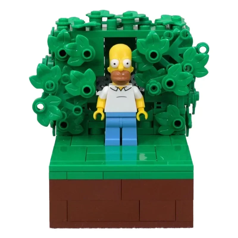 

227pcs MOC Building Block Homer Backing Into the Bushes Technology Bricks Birthday Christmas Holiday DIY Gifts Parties gifts