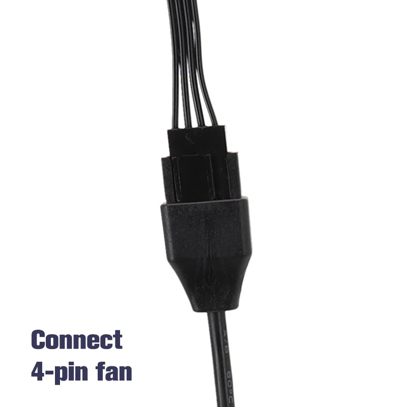 30/50/100cm Motherboard 4Pin PWM Temperature Control Fan Adapter Cable GPU Graphics Card Power Extension Cable