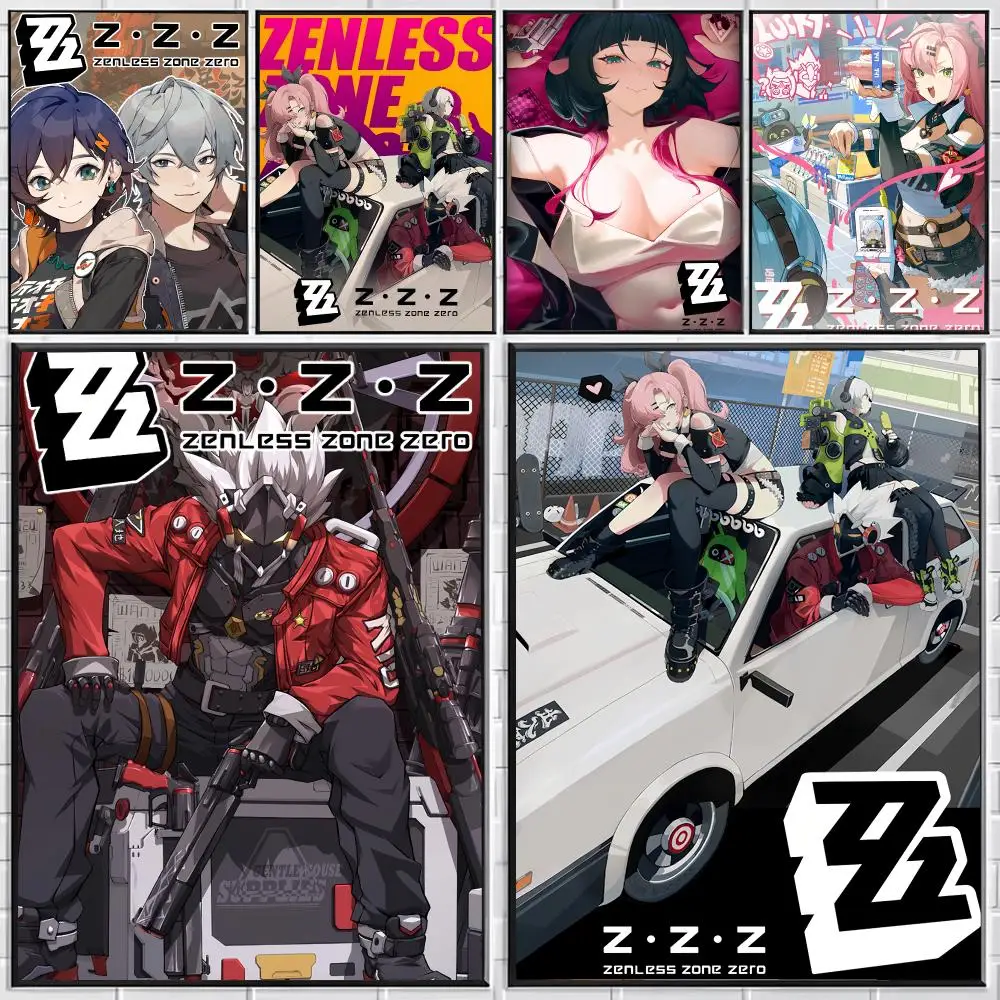 anime game Zenless Zone Zero Ellen Joe Poster Stylish Wall Art for Bedroom Living Room Bar Café Home Decor Gift