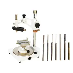 Dental Lab Surveyor Visualizer with 7 Tips Dental Equipment parallelometer Square Base
