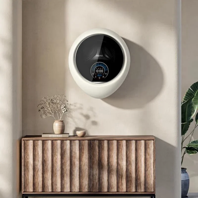 MINIJ-lavadora montada en la pared, lavadora de 2,5 kg, alta temperatura, tipo de carga frontal, automática, 220V