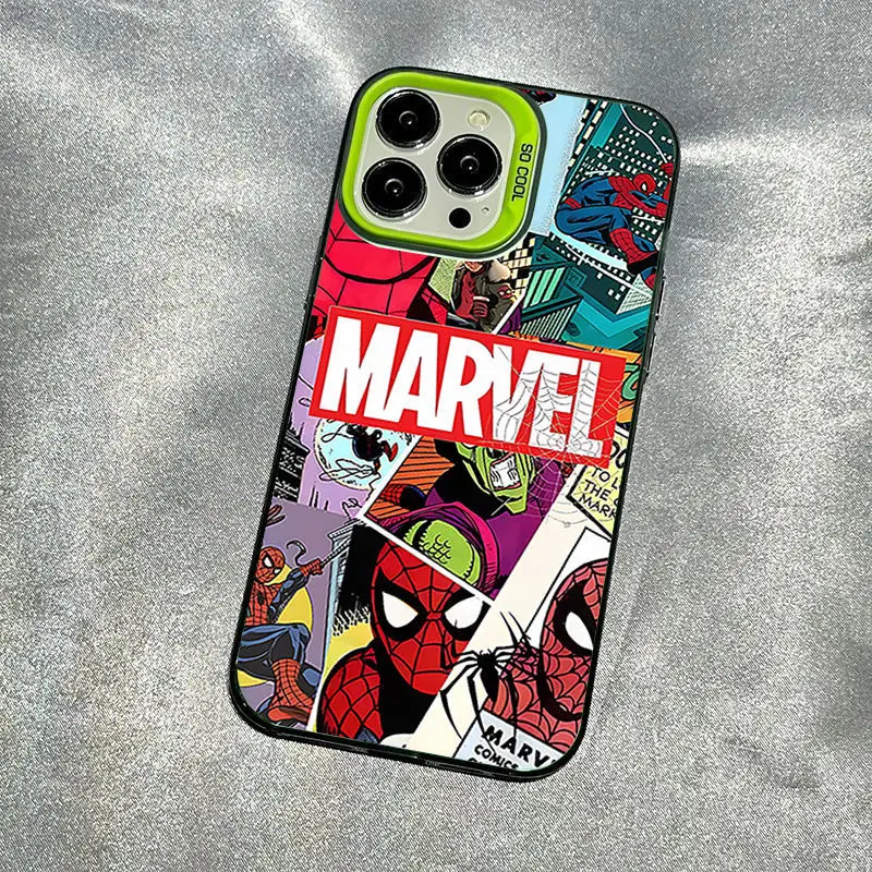 Marvel Spider Man High Quality Phone Case For iPhone 16 15 14 13 12 11 Pro Max X XR XS MAX 7 8 Plus Mini Boy Silicone Cases Y2K