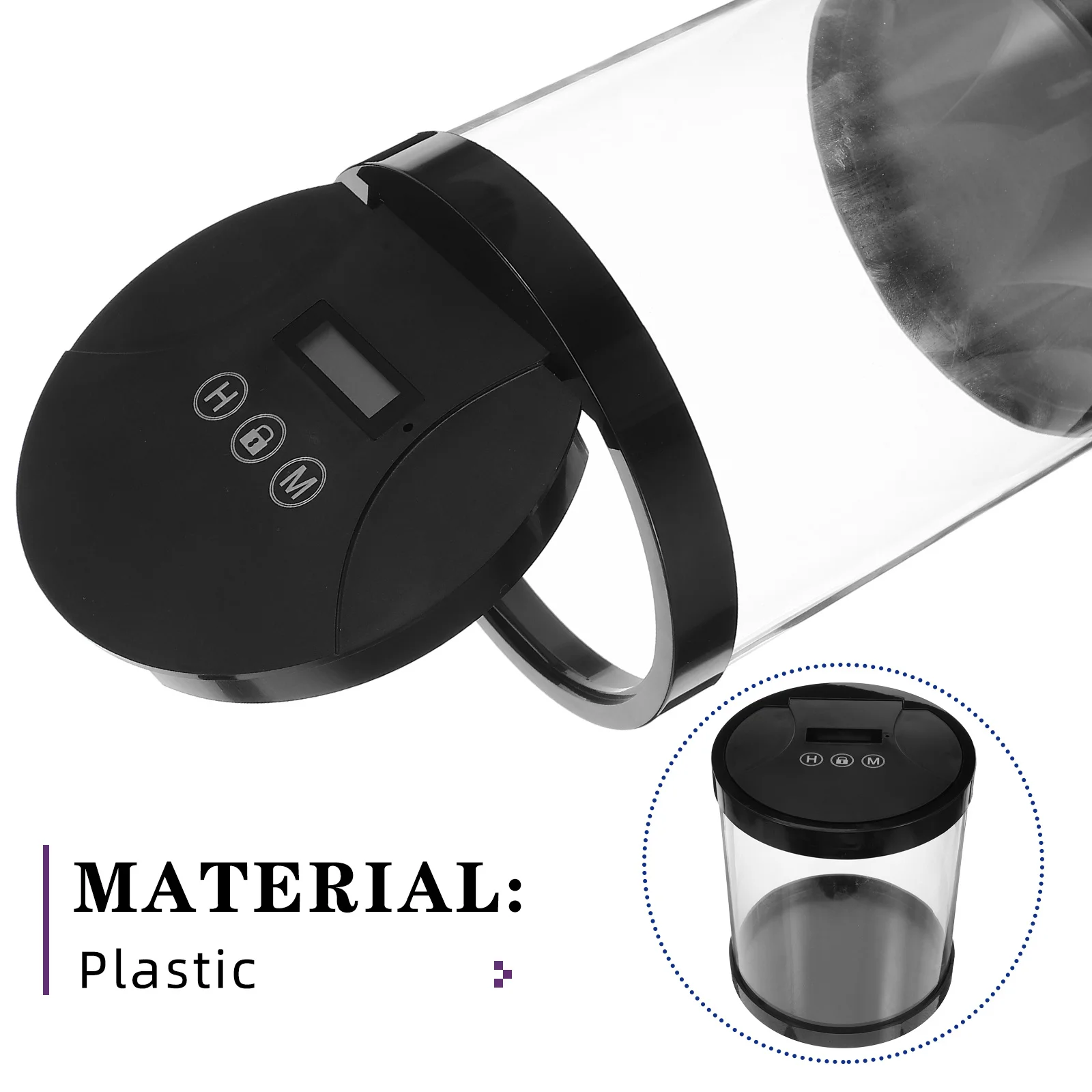 Smart Timer Lock Box Clear Electronic Safe Case For Phone Self-Discipline Time Management Multi-Function Storage Organizer