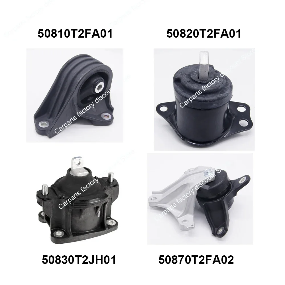 4pcs Front rear Transmission Mounts Motor Mount for 13-17 Honda Accord 50810-T2F-A01,50820-T2F-A01,50830-T2J-H01,50870-T2F-A02