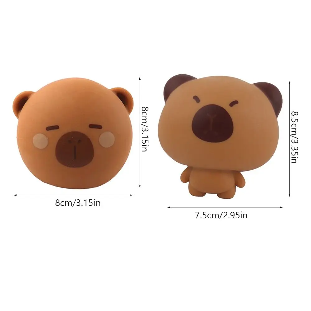 Cute TPR Decompression Toy Stress Release Capybara Decompression Doll Slow Rebound Release Anxiety Toy antistress foot squishy