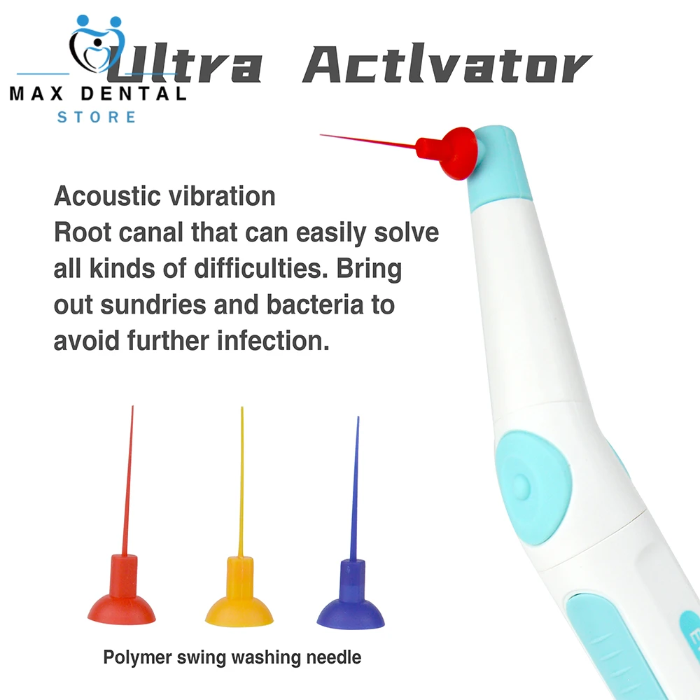 Dental Root Canal Sonic Irrigator Activator Endodontic Cleaning With 60pcs Endo Tips Dentistry Instrument