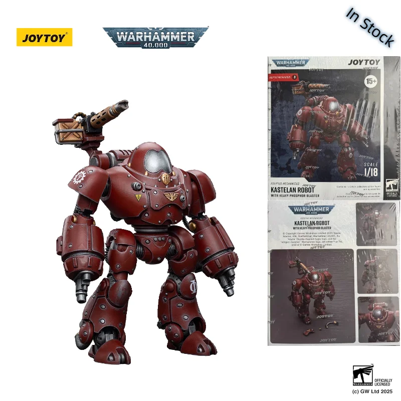 

In Stock JOYTOY Warhammer 40K Adeptus Mechanicus Kastelan Robot with Phosphor Blaster 1/18 JT8957 Sci-Fi Action Figure