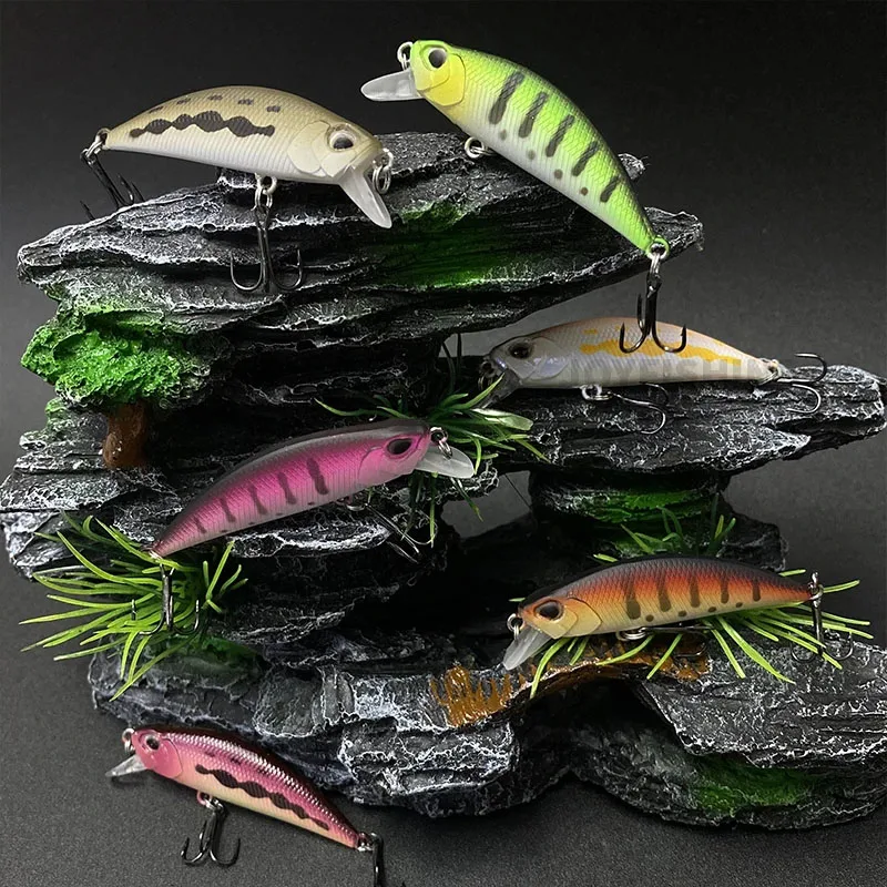 50mm 4.6g Mini Sinking Minnow Fishing Lures Artificial Baits for Bass Pike Carp Freshwater Jerkbait Swimbait Fishing Equipment image 6