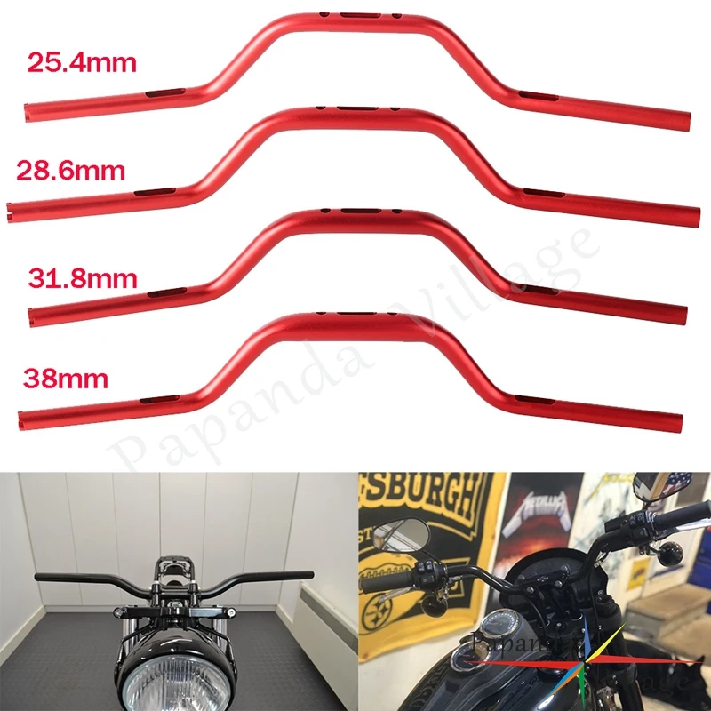 

Motorcycle 1-1/2''Aluminum High Bend Handlebars Club Style 25mm 28mm 32mm 38mm For Harley Softail Sportster Dyna Street Bob