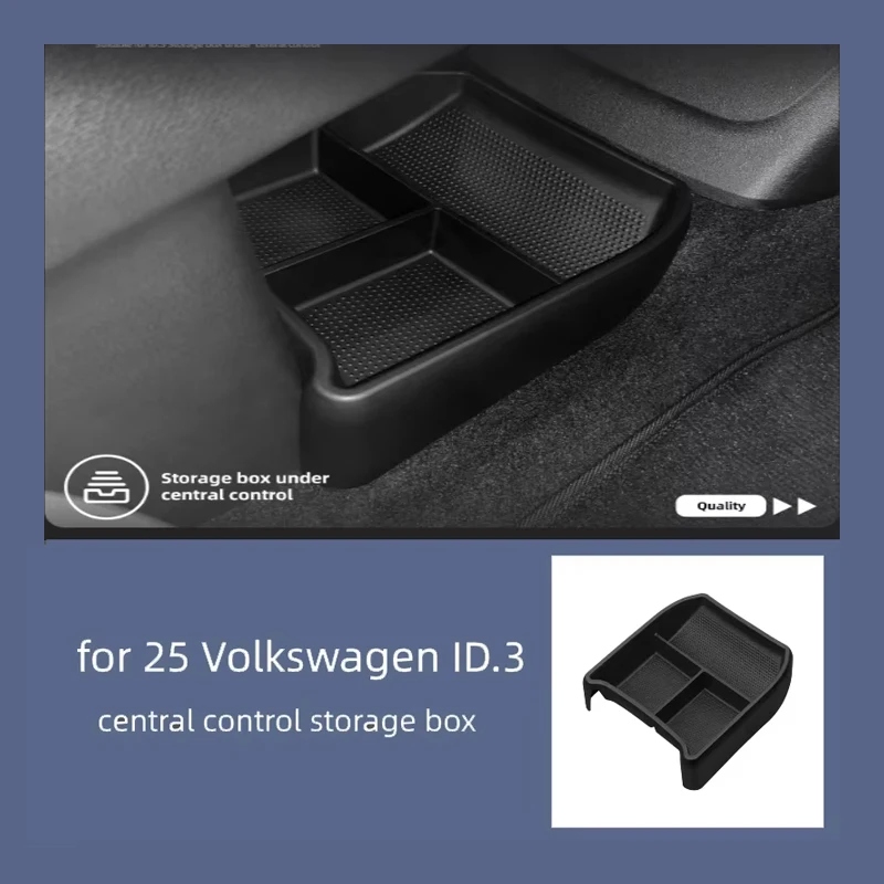 For 25 Volkswagen ID.3 Central Control Storage Box, Car Installation Box, Car Interior Storage Storage Partition Box