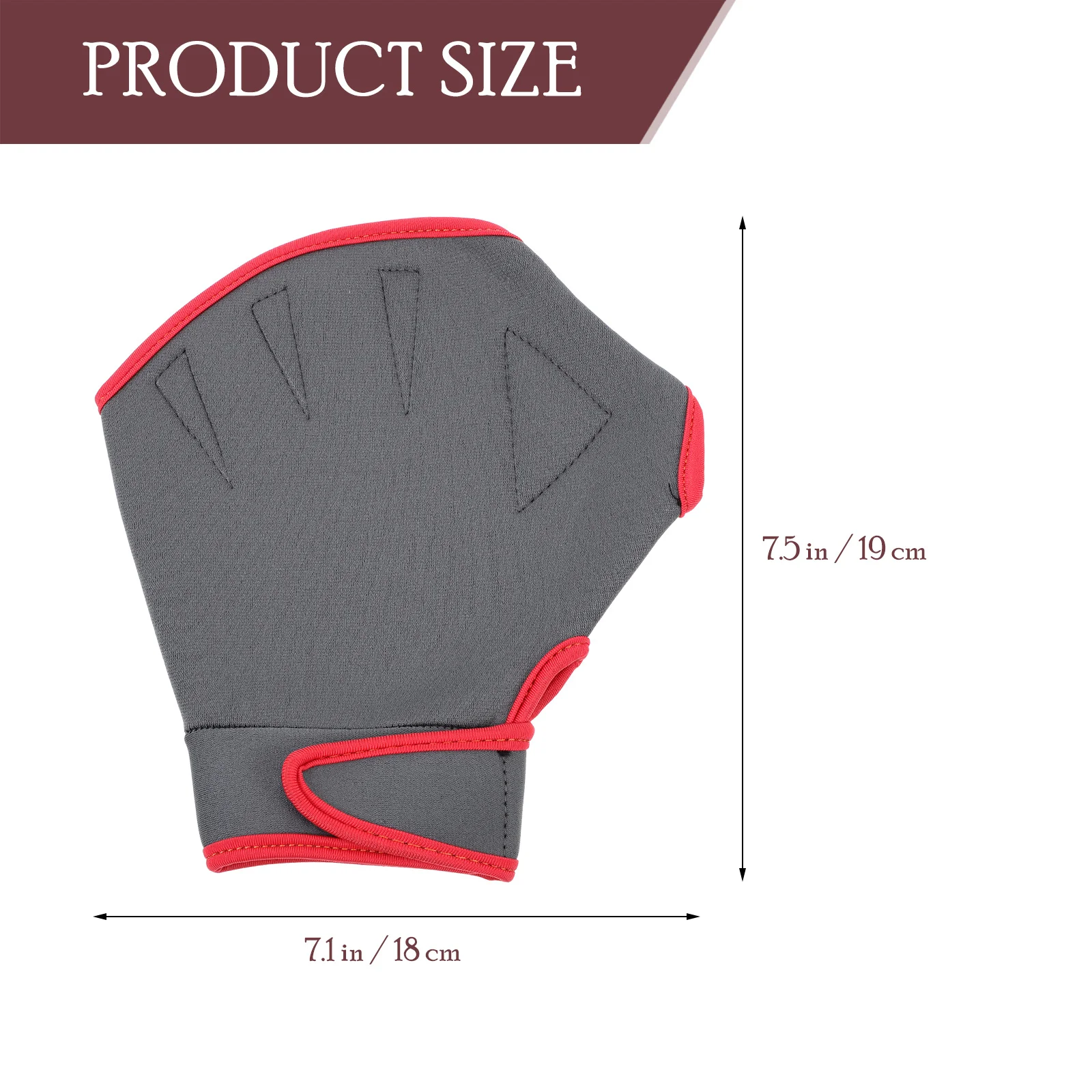 1Pair Swim Training Gloves Nylon Adjustable Swimming Mittens Hand Covers for Surfing Diving Swim Equipment Water Gloves