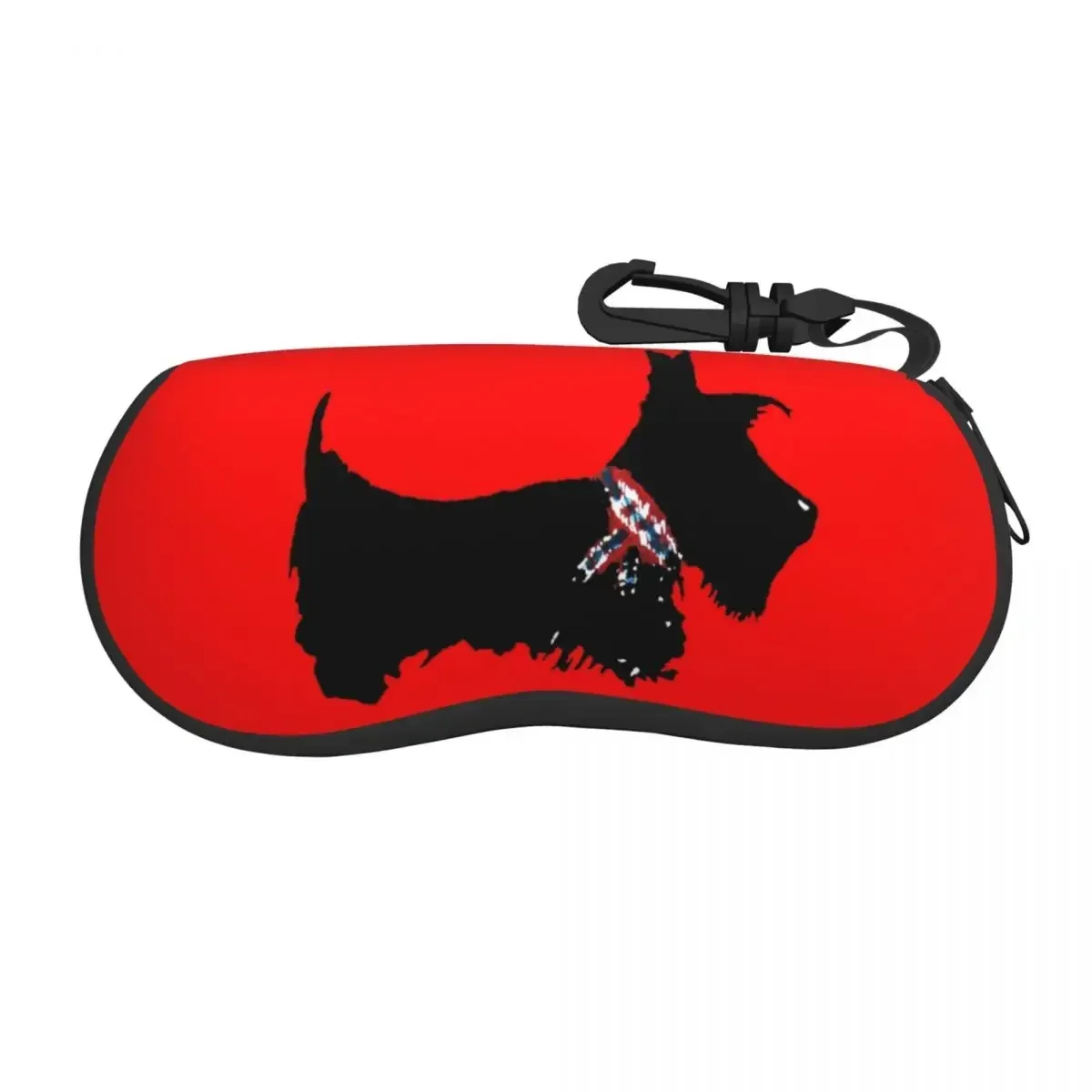 Custom Scottie Dog Shell Glasses Case Unisex Fashion Scottish Terrier Eyeglasses Case Sunglasses Protector Box