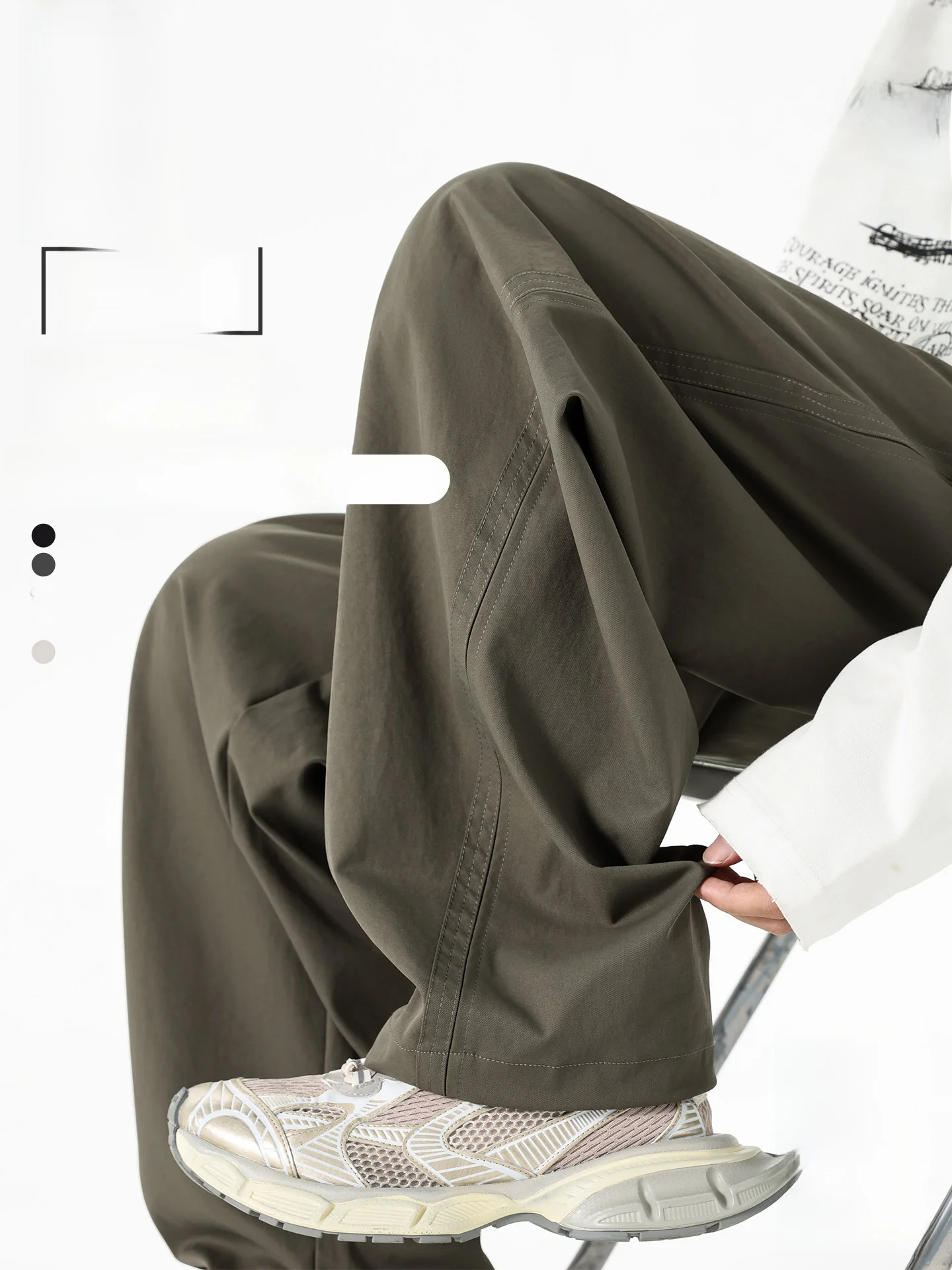 

Men's Casual Pants Outdoor Sports Straight Leg Workwear Trousers Autumn New Sle Comfortable Breathable Polyester...