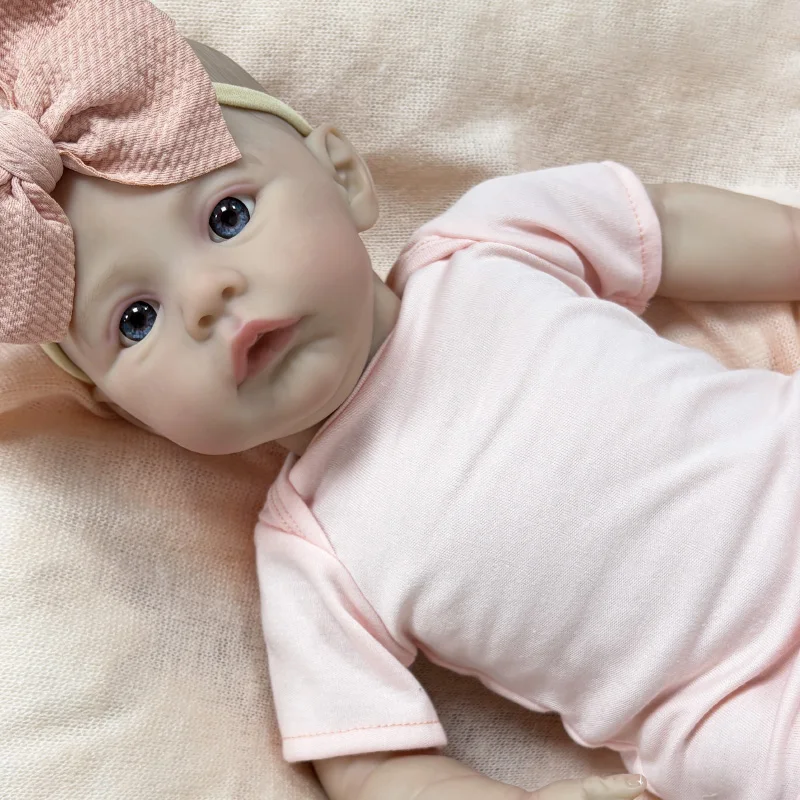 

19inch Soft Body Reborn Baby Doll Meadow 100% handmade 3D Skin with Visbile Veins Collectible Art Doll Christmas Gift