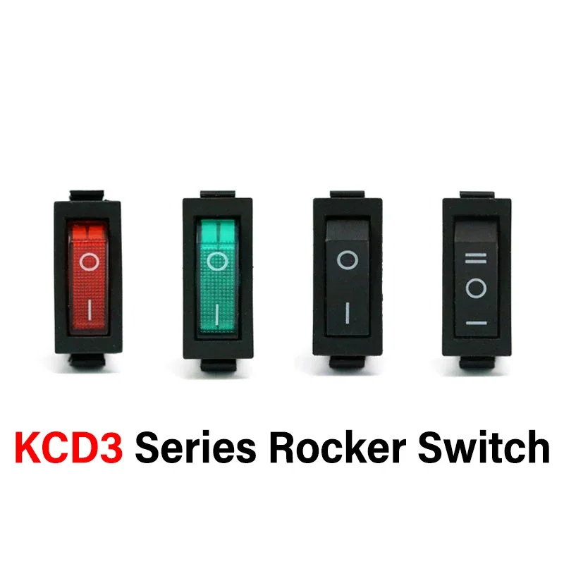 

1/5/10pcs KCD3 Rocker Switch ON-OFF 2/3 Position 3 Pin Electrical Equipment Light 16A 250V / 20A 125VAC Power Switches