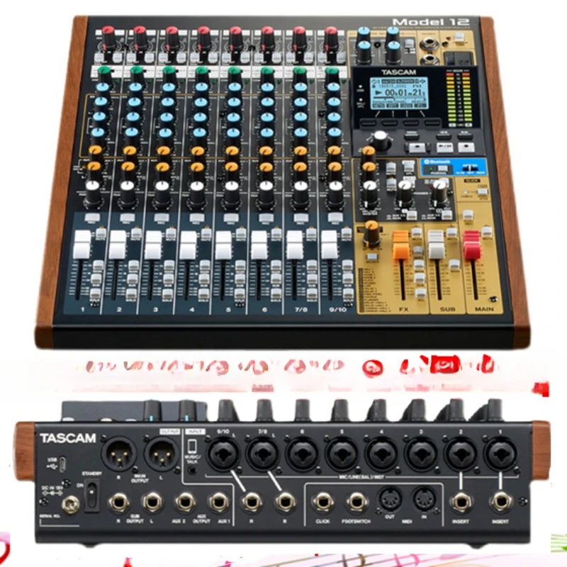 

Model 12 16 24 Small Live Performance Multi track Recording Music Production USB Mixer