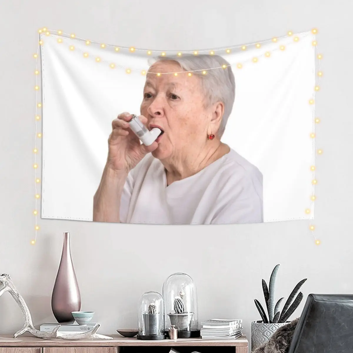 

Grandma Inhaler Meme Tapestry Decoration Home Home Decorators Decoration Aesthetic Bedroom Decor Aesthetic Tapestry