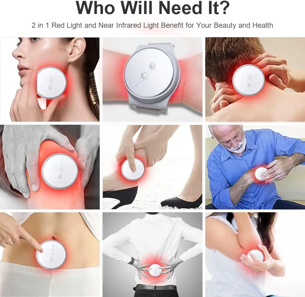 KTS Wristband Red Light Therapy Device For Hand Legs Knee Joint Pain Relief Vibration Massager Infrared Light Therapy Treatment