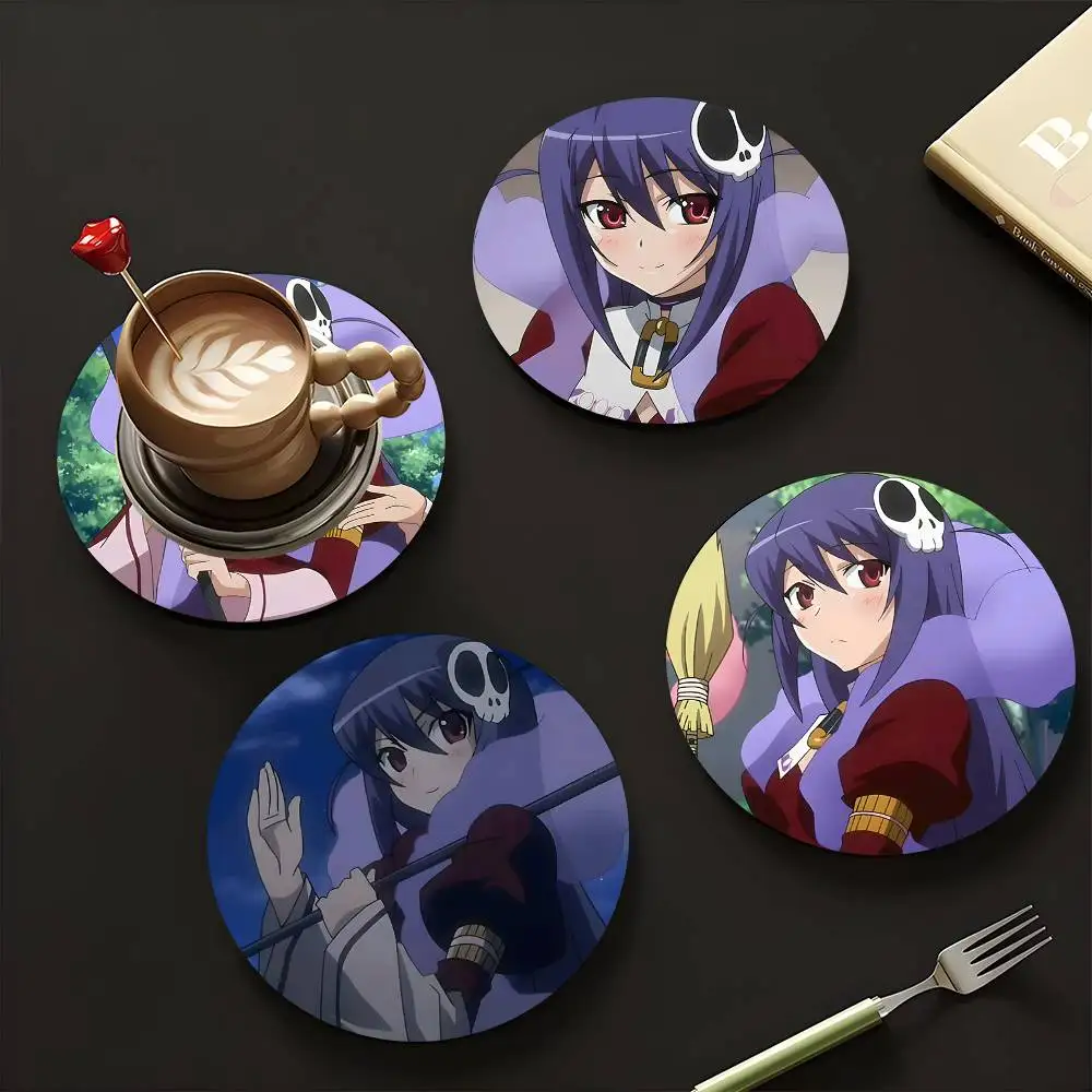 1pc Haqua Du Lot Herminium Wooden Coaster Colour Printing Cup Mat Home Desk Decoration Gifts