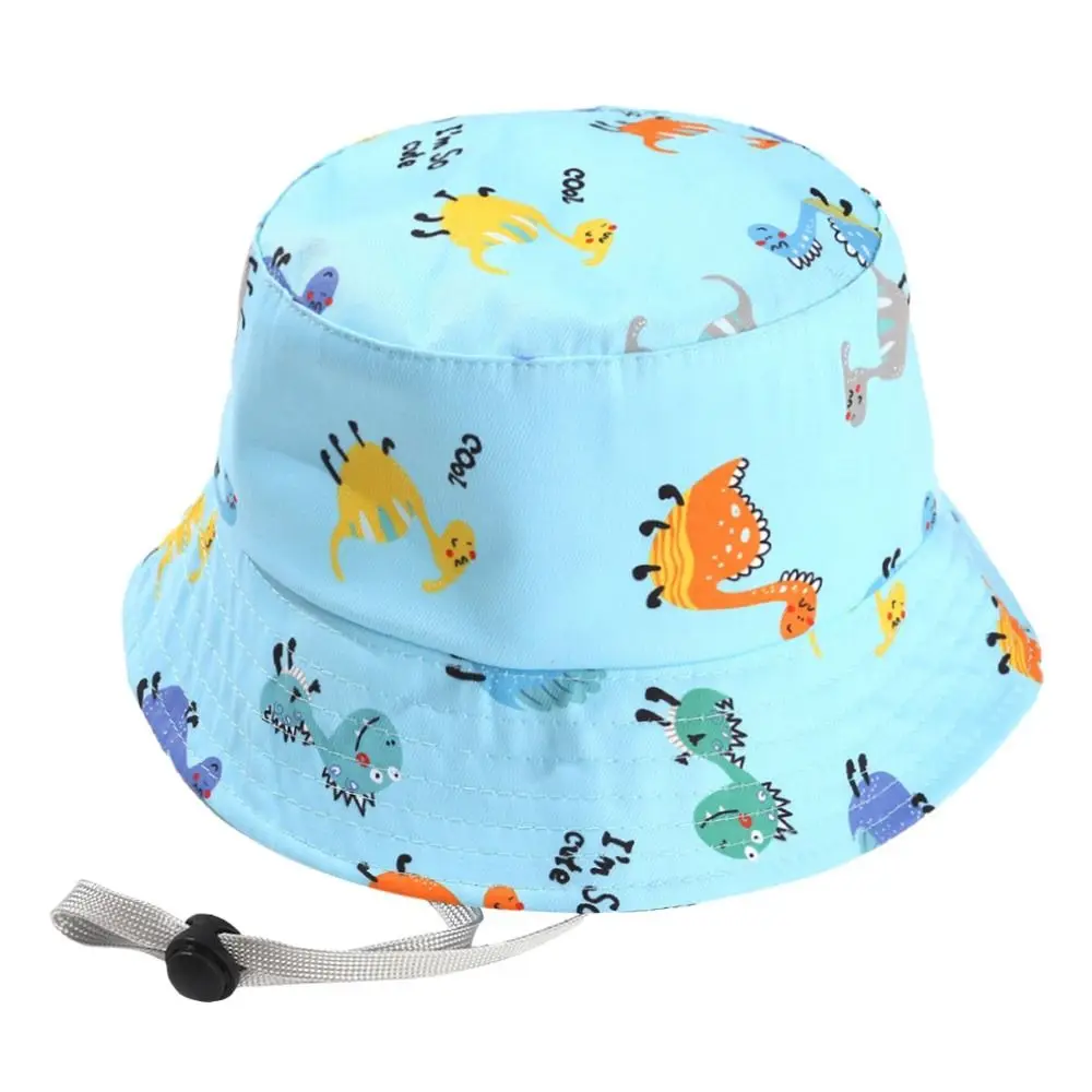 Summer Baby Hat Boy Girl Cotton UV Protection Sun Cap Children Panama Beach Kids Bucket Hat Cute Cartoon Infant Caps