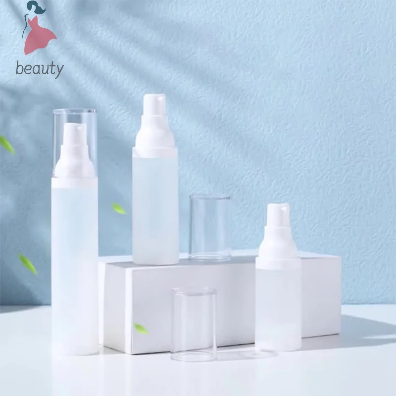 Limpar Airless Cosméticos Creme Bomba Garrafa, Dispensador de Tamanho de Viagem, Maquiagem Container para Creme Gel Loção, 20ml 30ml 50ml