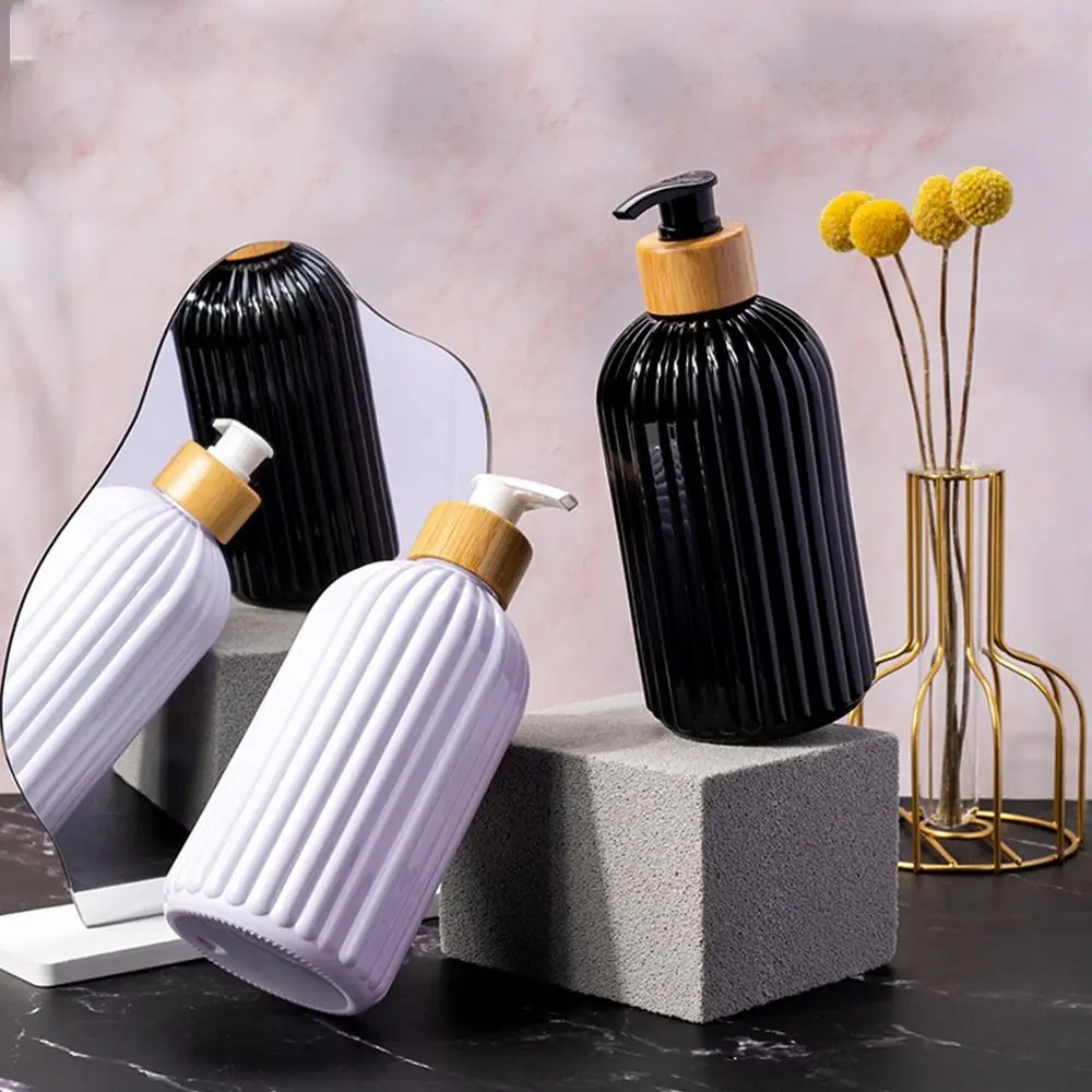 

500ml Strip Soap Dispenser with Pump Empty Storage Jar Liquid Soap Bottle Durable Waterproof Hand Soap Containers Conditioner