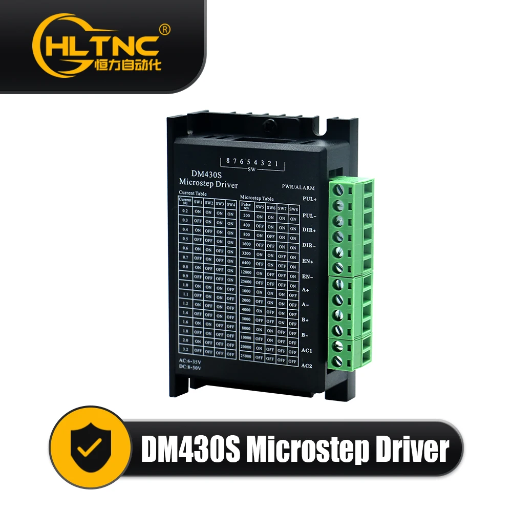 6-35VAC 8-50VDC مرحلتين مفتوحة حلقة محرك متدرج سائق DM430S ل Nema8/11/14 Nema 16 أو Nema 17 محرك متدرج