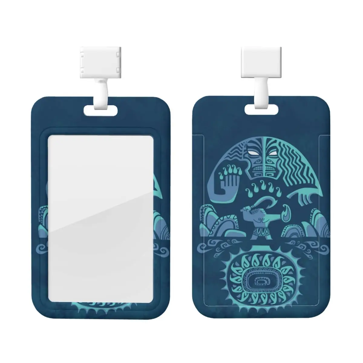 

Custom Maui Moana Anime Card Badge Holder Card Holder Men Women Neck Strap ID Credential Holder For Nurse