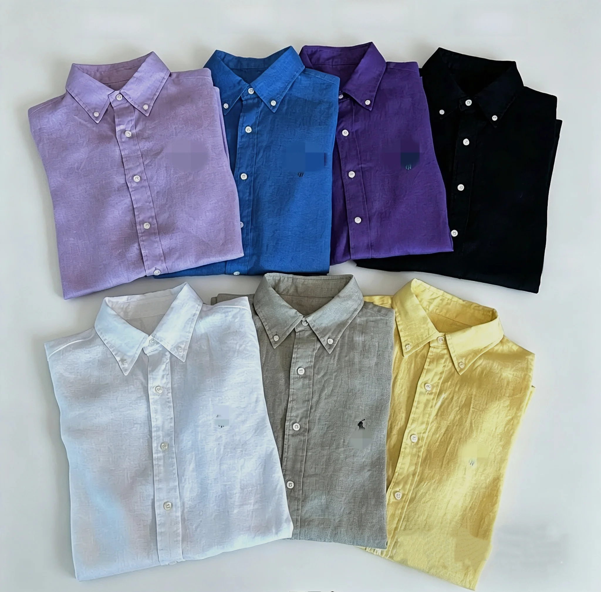 

New 2026 Linen Shirt Embroidered Travel Outfit Lazy Old Money Style Women's Collar Long Sleeve Moisture Wicking Commute ...