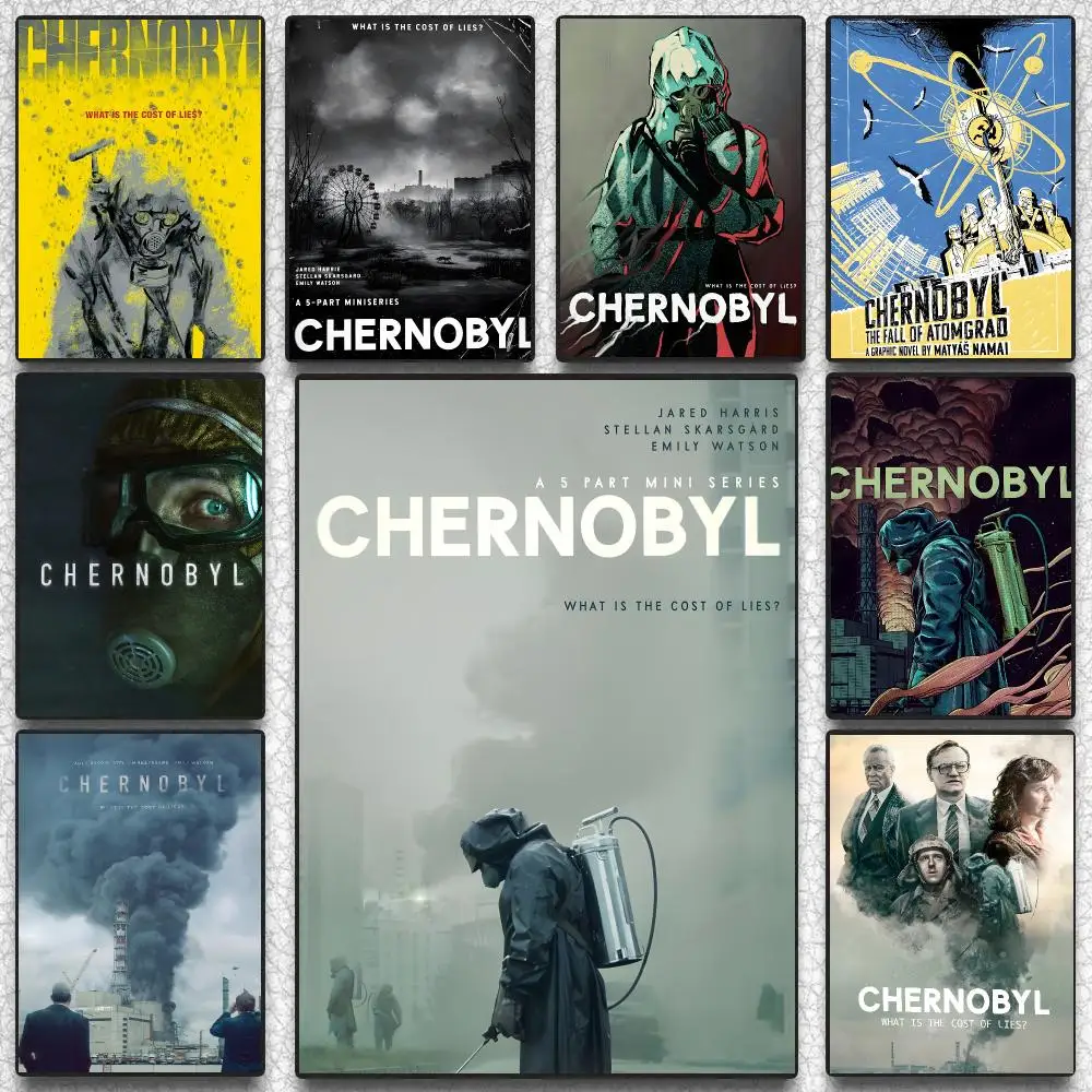 Chernobyl TV Series Historical Drama Poster Self-adhesive Advanced Aesthetic Printing Paper Wall Art for Living Room Home Decor