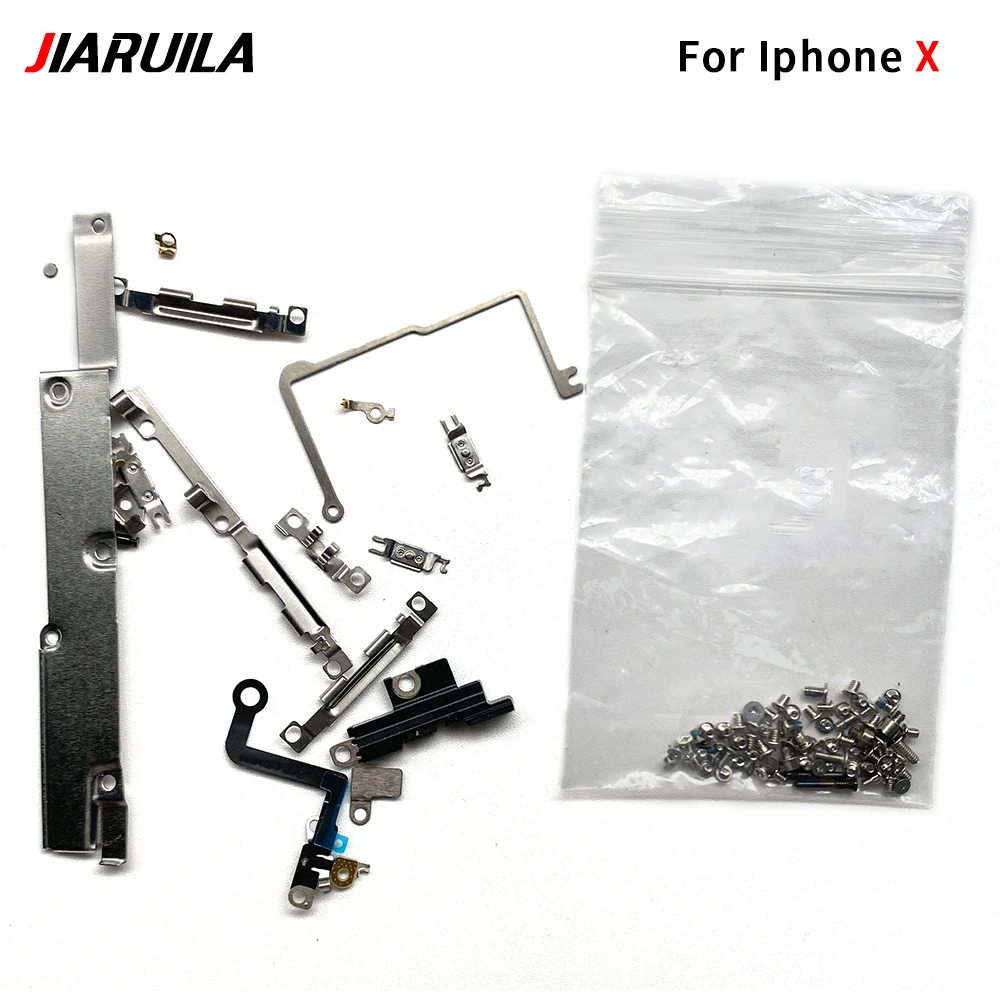 Complete Full Screw Set Metal Internal Bracket Replacement Parts Shield Plate Cover For IPhone X XR XS Max 7 8 Plus