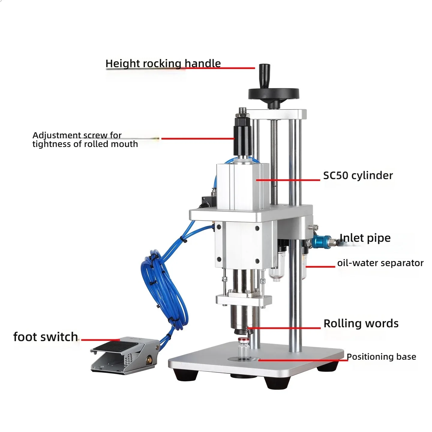 OYLP Bottle Sealing Capper 13/15/20mm Aluminum Plastic Glass Vial Crimper Capping Machine Automatic Oral Liquid Penicillin Bottl