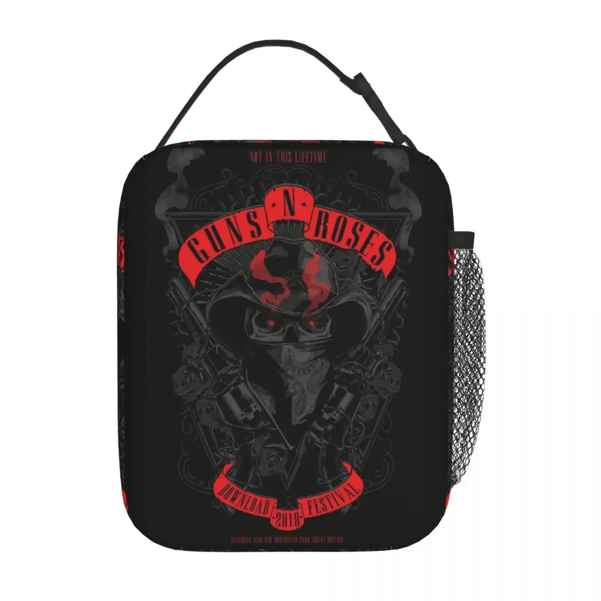 Guns N Roses Tour 2023 Insulated Lunch Bag Heavy Metal Band Food Container Reusable Cooler Thermal Bento Box For Picnic