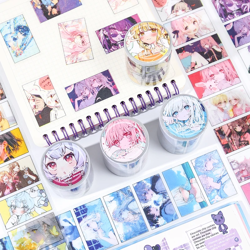 1 Rolle Klebeband, Dimensional-Abenteuer-Anime-Charakter Kreatives Filmband, Cartoon-Anime-Dekorationsband, DIY-Klebeband