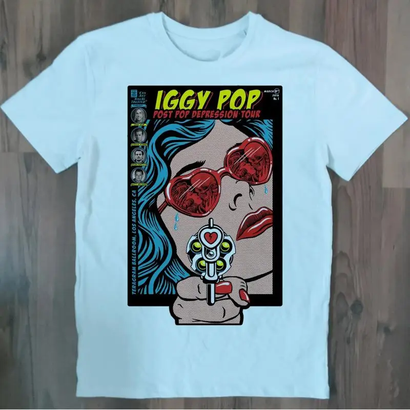 New Iggy Pop Vintage White 100 Cotton Size S To 4XL T Shirt TT011