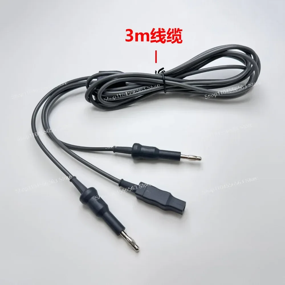 Reusable bipolar coagulation clamp cable 4mm banana plug connection bovie interface ESU-006D01