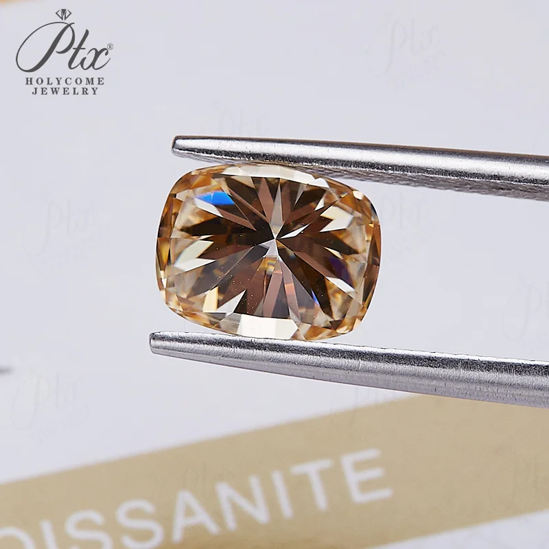 Moissanit-Stein, länglicher Kissen-Schliff, D-Farbe, VVS1, 5x7mm, im Labor gezüchtet, superweiß, zertifiziert für Schmuckherstellungsmaterialien, Großhandel – Detail 32