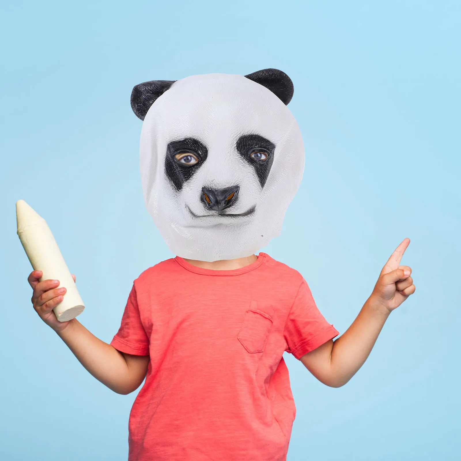 

Panda Mask Latex Realistic Bear Animal Headwear Cosplay Halloween Costume Party Masquerade Dress Up Mask Panda Masks