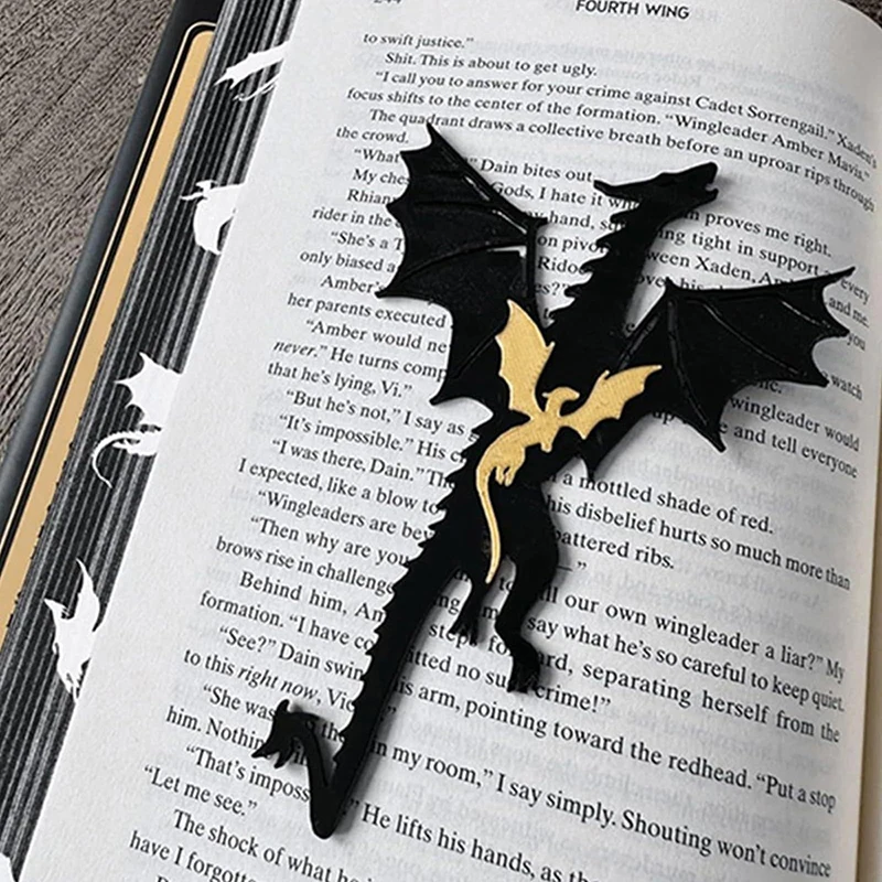 Punk Dragon Sword Bookmark, Bookmark Suprimentos, Book Clips, Material escolar para amantes do livro, Amigo Exquisite Papelaria Presente