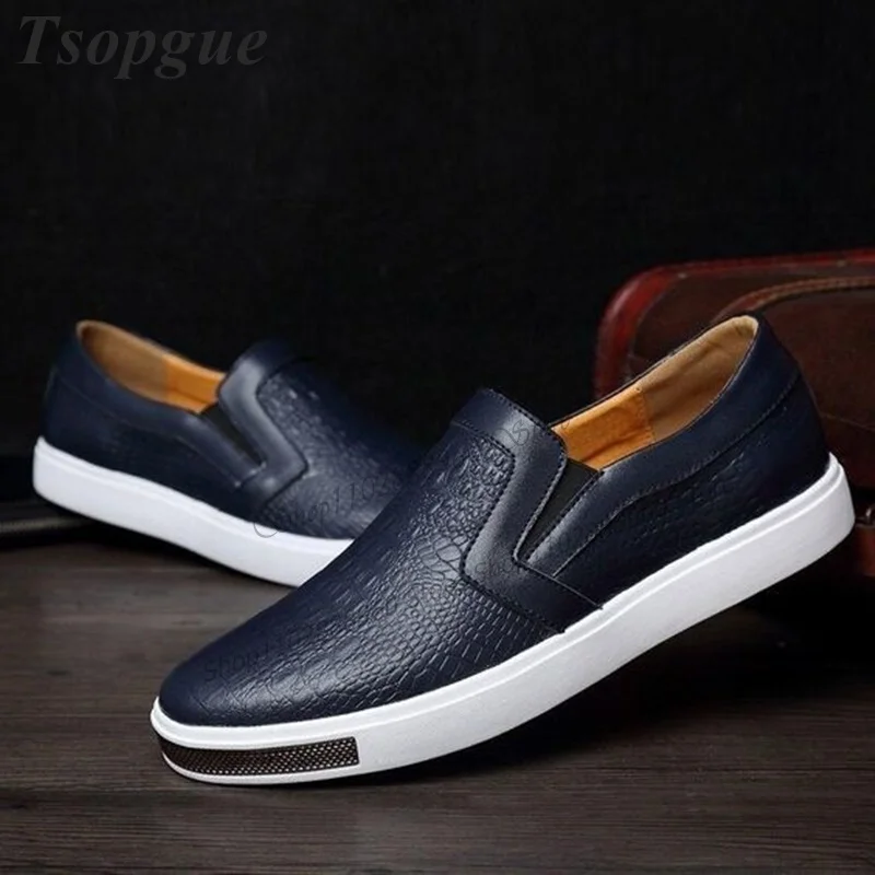 Black Matte Leather Simple Style Men Shoes Men's Pumps High Quality Comfortable Runway Casual Party Shoes 2023 Zapatillas Mujer