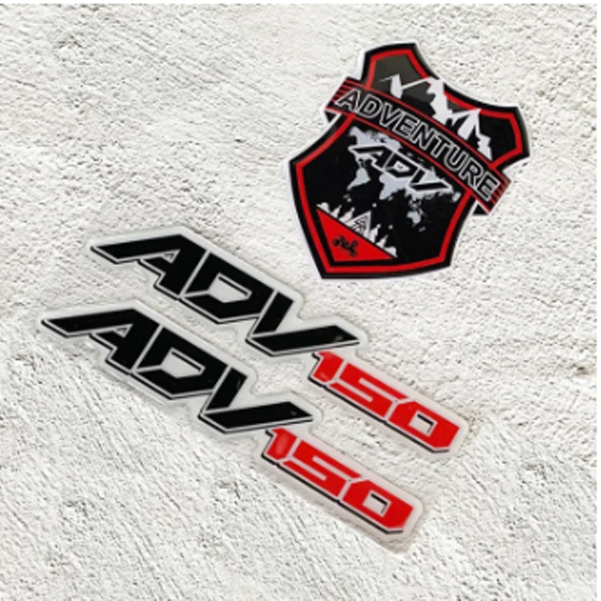 3D Epoxy Resin ADV 150 Emblem Logo Motorcycle Stickers Side Tank Protector Fairing Sticker Windshield Accessories for ADV150