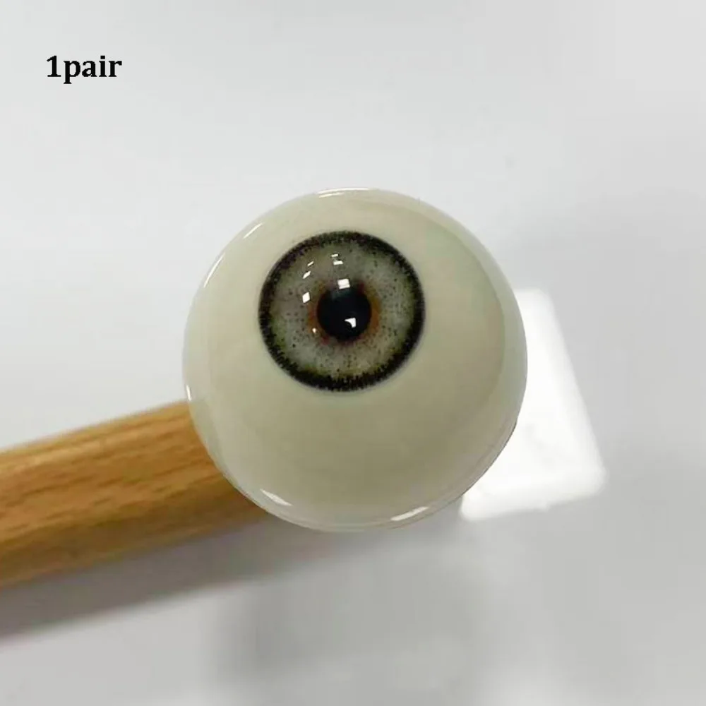 1pair 20mm Acrylic Fake Eyes Eyeballs with 3 Dimensional Fitting Eye 10 Styles Silicone Doll Simulation Eyeballs