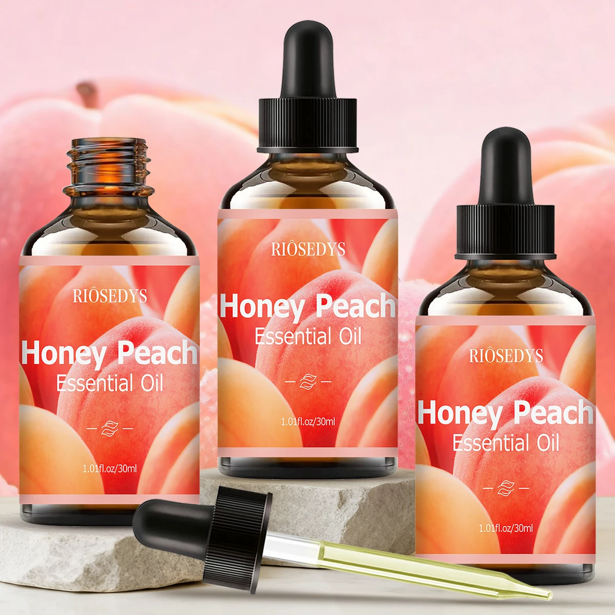 Honey Peach essential oil natural fragrance, is suitable for body massage treatments ,hair care anddiffuser