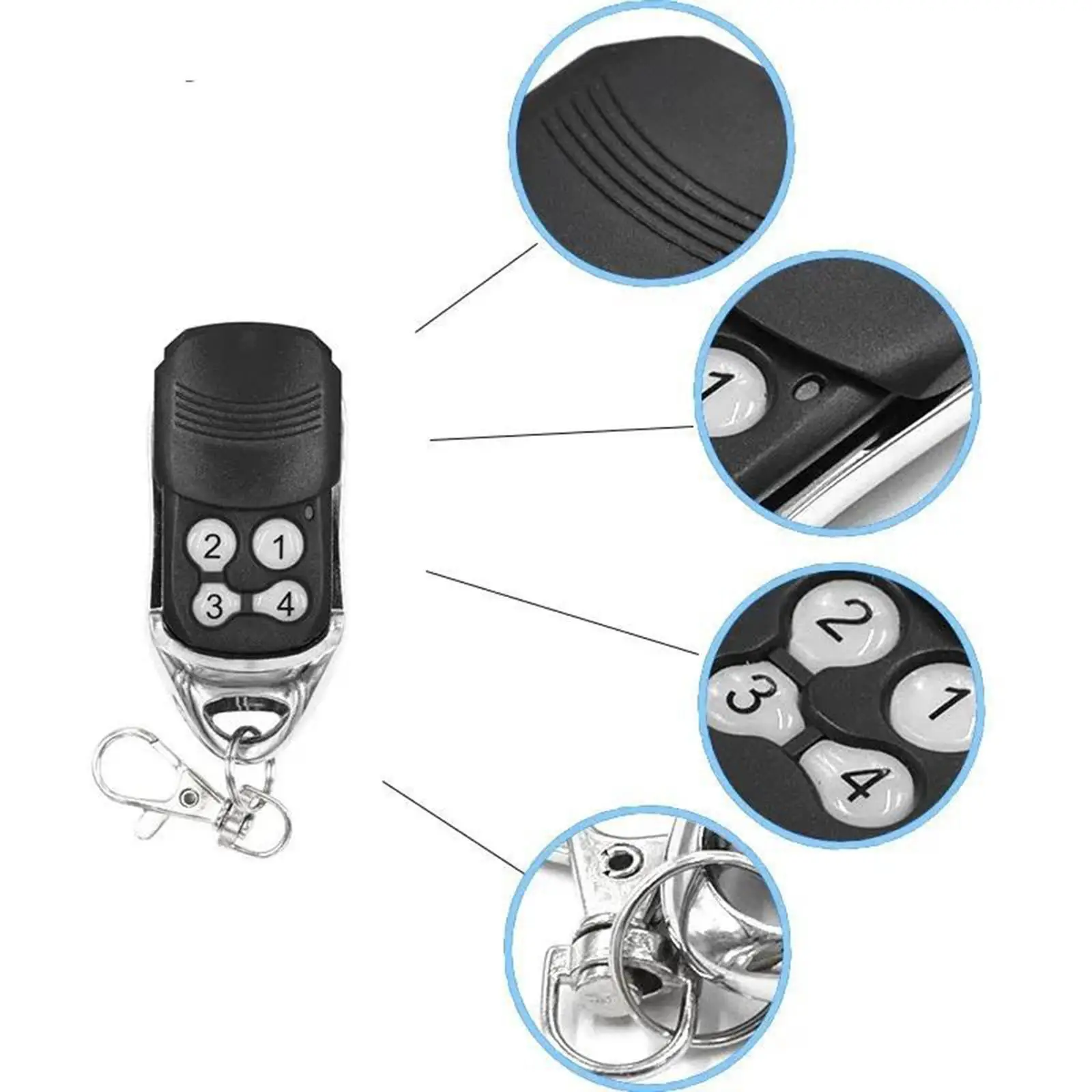 Télécommande de porte de Garage de remplacement pratique pour Bravo4 VIP4 VIP4R