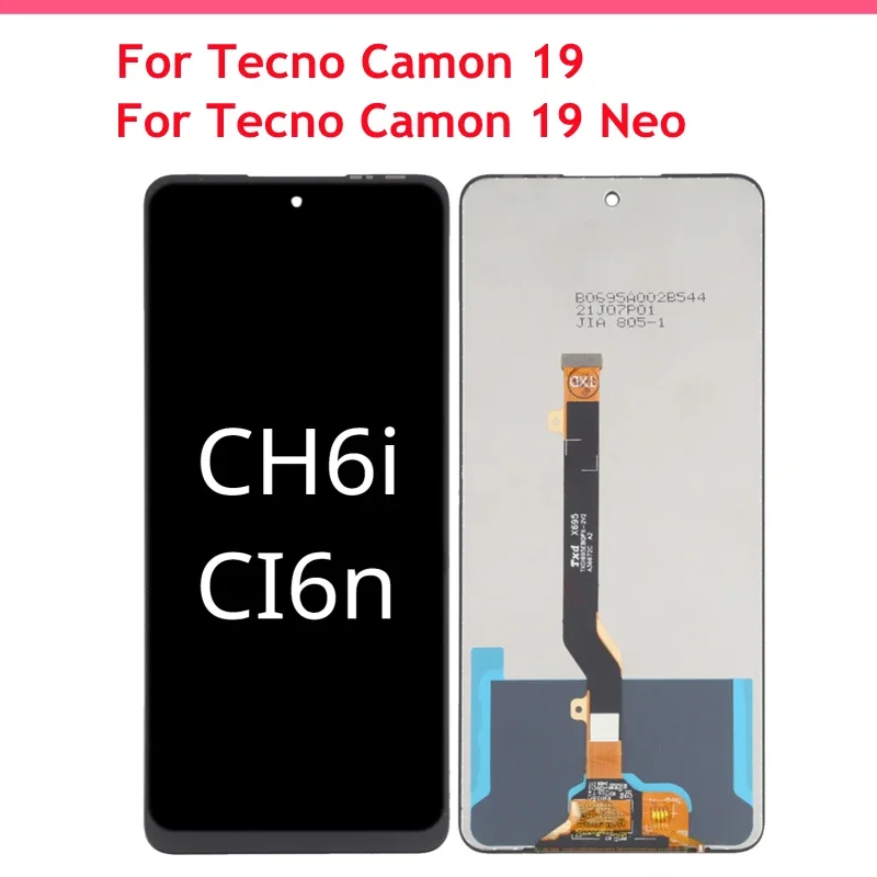 For Tecno Camon 19 Neo CH6i LCD Display Touch Screen Digitizer Assembly For Camon19 19Neo Camon19Neo Replacement