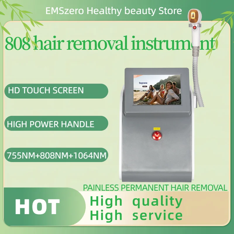 

2025 Newest Diode 808 Hair Removal Machine 3500W Painless Professional Laser Ice Platinum Epilator 3 Wave 755nm 808nm 1064nm
