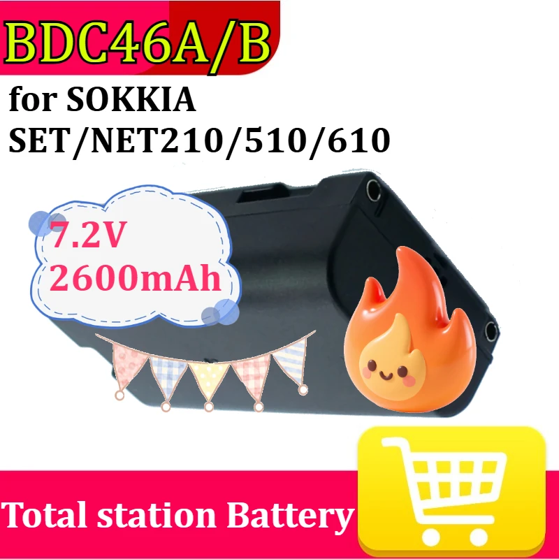 

Аккумулятор 7.2V 2600mAh BDC46A/BDC46B для тахеометров SOKKIA SET/NET210/510/610